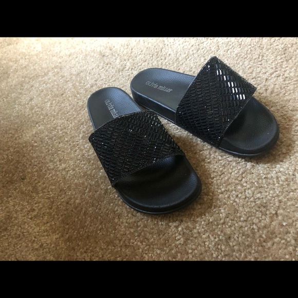 Black sequin slides - Picture 2 of 3